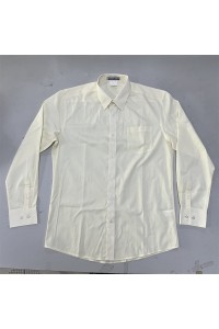 訂製男裝長袖恤衫    米黃色恤衫設計   純色恤衫     萬 邦 投 資 有 限 公 司     恤衫專門店    R384